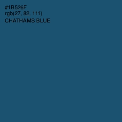 #1B526F - Chathams Blue Color Image