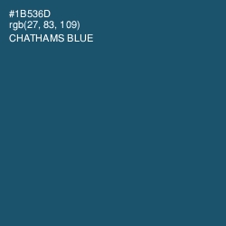 #1B536D - Chathams Blue Color Image