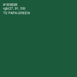 #1B5B3B - Te Papa Green Color Image