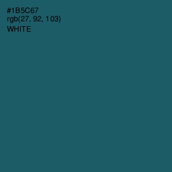 #1B5C67 - Blumine Color Image