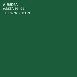 #1B5D3A - Te Papa Green Color Image