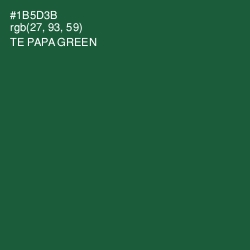 #1B5D3B - Te Papa Green Color Image