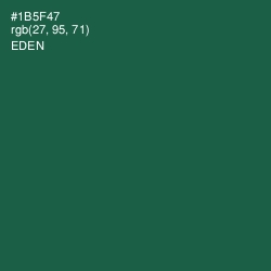 #1B5F47 - Eden Color Image