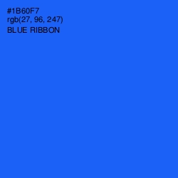 #1B60F7 - Blue Ribbon Color Image