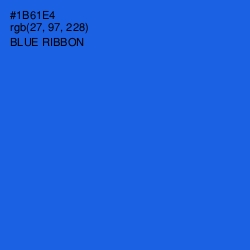 #1B61E4 - Blue Ribbon Color Image