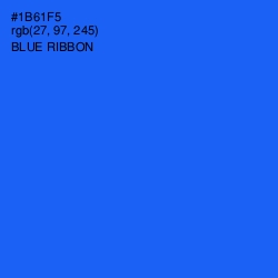 #1B61F5 - Blue Ribbon Color Image