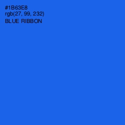 #1B63E8 - Blue Ribbon Color Image