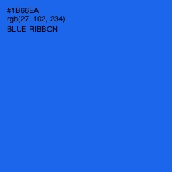 #1B66EA - Blue Ribbon Color Image