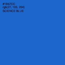 #1B67CC - Science Blue Color Image