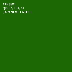 #1B6804 - Japanese Laurel Color Image