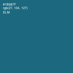 #1B687F - Elm Color Image