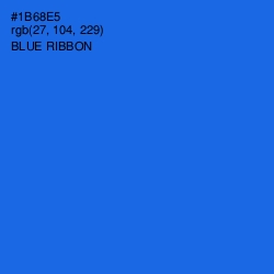 #1B68E5 - Blue Ribbon Color Image