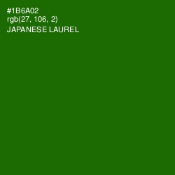 #1B6A02 - Japanese Laurel Color Image