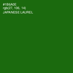 #1B6A0E - Japanese Laurel Color Image