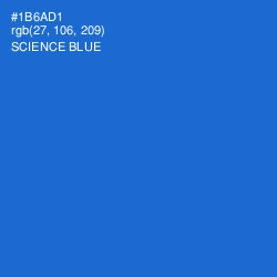 #1B6AD1 - Science Blue Color Image