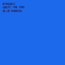 #1B6AEC - Blue Ribbon Color Image