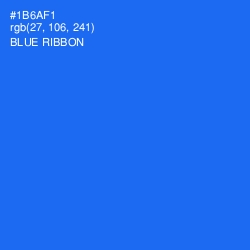 #1B6AF1 - Blue Ribbon Color Image