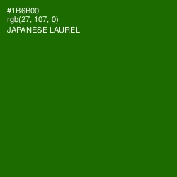 #1B6B00 - Japanese Laurel Color Image