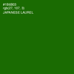 #1B6B03 - Japanese Laurel Color Image
