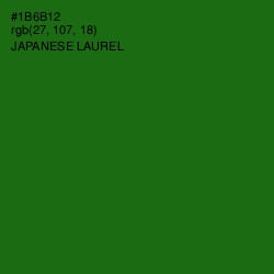 #1B6B12 - Japanese Laurel Color Image