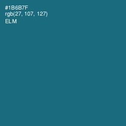#1B6B7F - Elm Color Image