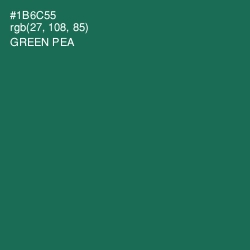 #1B6C55 - Green Pea Color Image