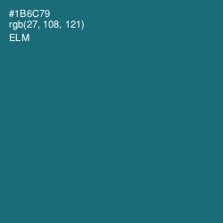 #1B6C79 - Elm Color Image