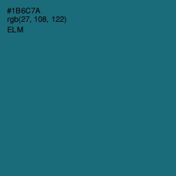 #1B6C7A - Elm Color Image