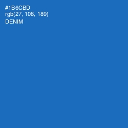 #1B6CBD - Denim Color Image