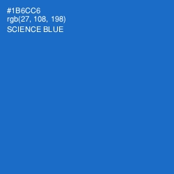 #1B6CC6 - Science Blue Color Image