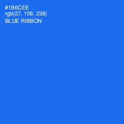 #1B6CEE - Blue Ribbon Color Image