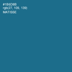 #1B6D8B - Matisse Color Image