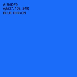 #1B6DF9 - Blue Ribbon Color Image