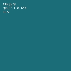 #1B6E78 - Elm Color Image