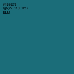 #1B6E79 - Elm Color Image