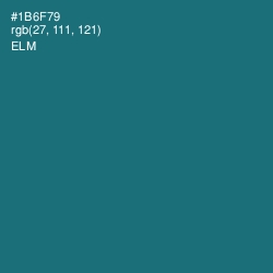 #1B6F79 - Elm Color Image