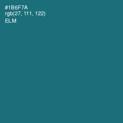 #1B6F7A - Elm Color Image