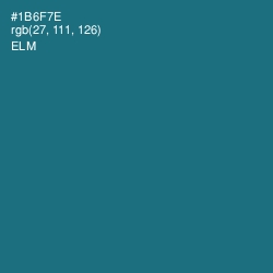 #1B6F7E - Elm Color Image