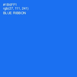 #1B6FF1 - Blue Ribbon Color Image