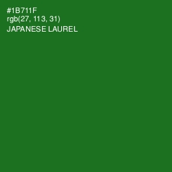 #1B711F - Japanese Laurel Color Image