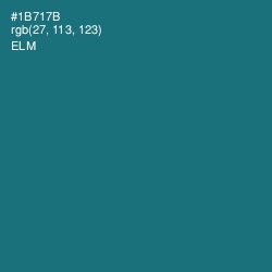 #1B717B - Elm Color Image