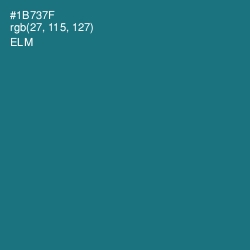 #1B737F - Elm Color Image