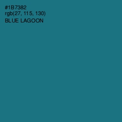 #1B7382 - Blue Lagoon Color Image