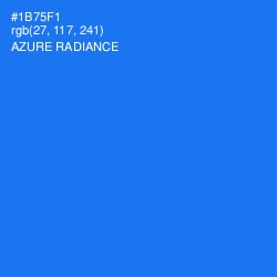 #1B75F1 - Azure Radiance Color Image