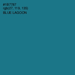 #1B7787 - Blue Lagoon Color Image