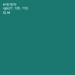 #1B7870 - Elm Color Image