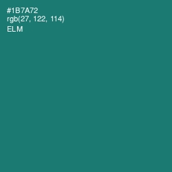 #1B7A72 - Elm Color Image