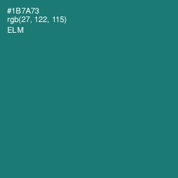 #1B7A73 - Elm Color Image