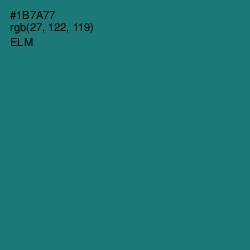 #1B7A77 - Elm Color Image