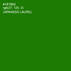 #1B7B02 - Japanese Laurel Color Image